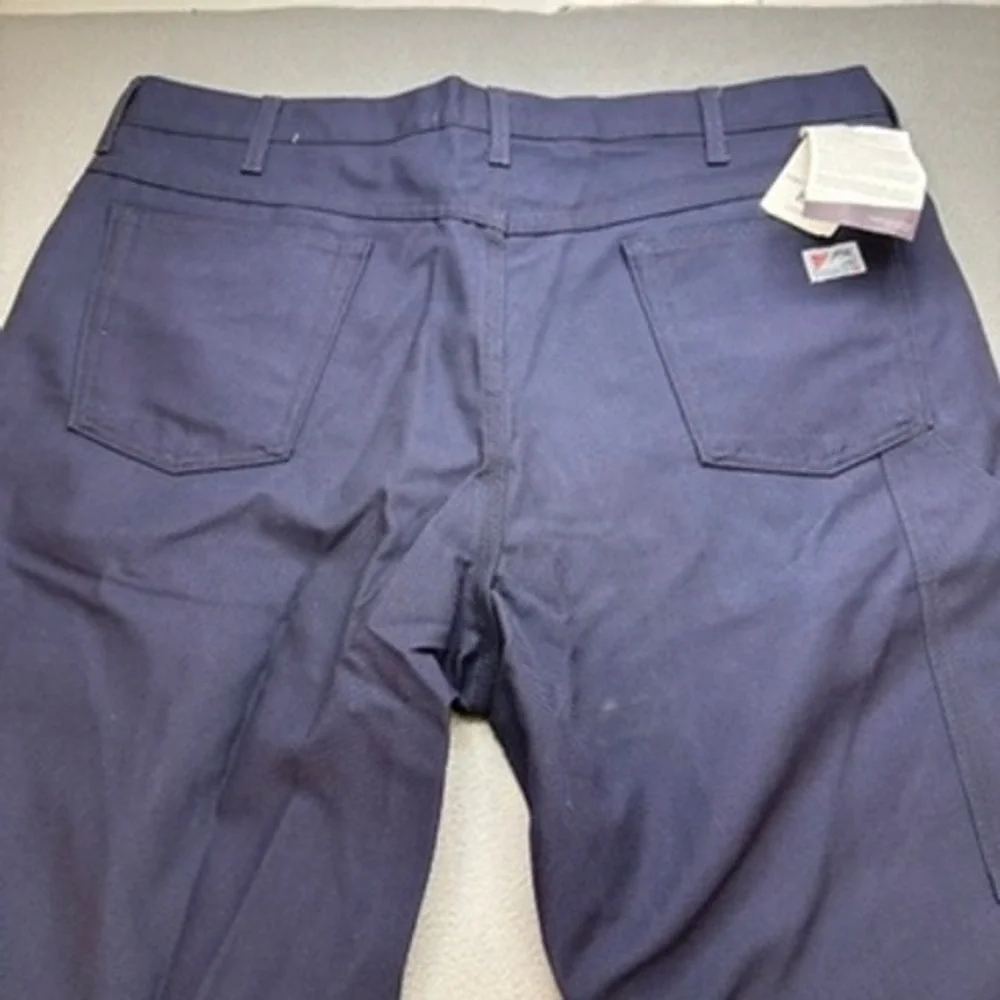 Tyndale FR K290T Flame Resistant Work Pants Straight Fit 42x32 Blue Workwear